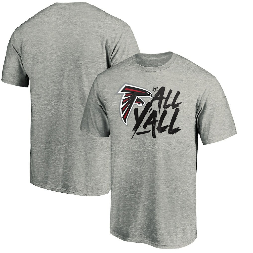 Atlanta Falcons Falcons vs. All Y'all T-Shirt - Heather Gray for sale