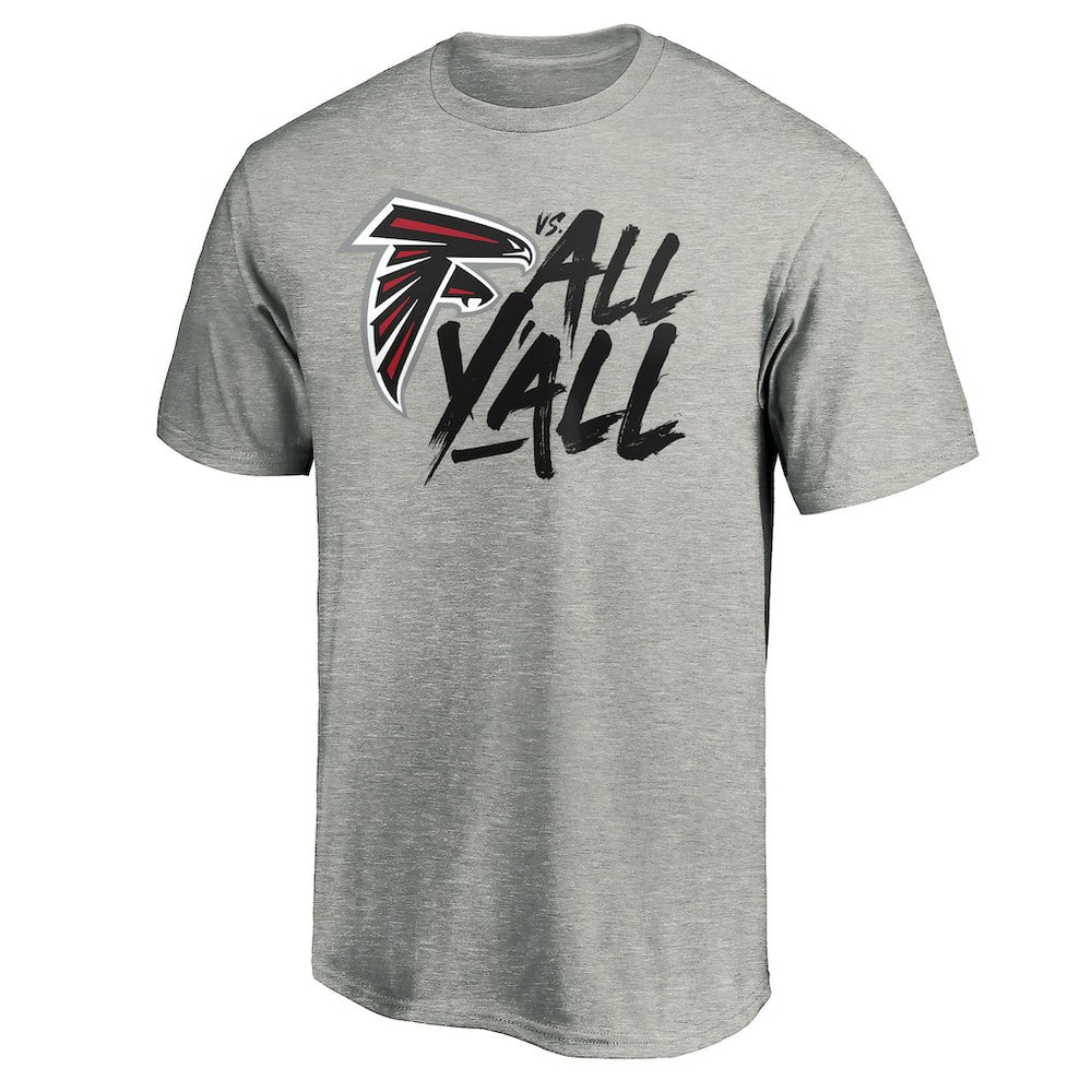 Atlanta Falcons Falcons vs. All Y'all T-Shirt - Heather Gray for sale