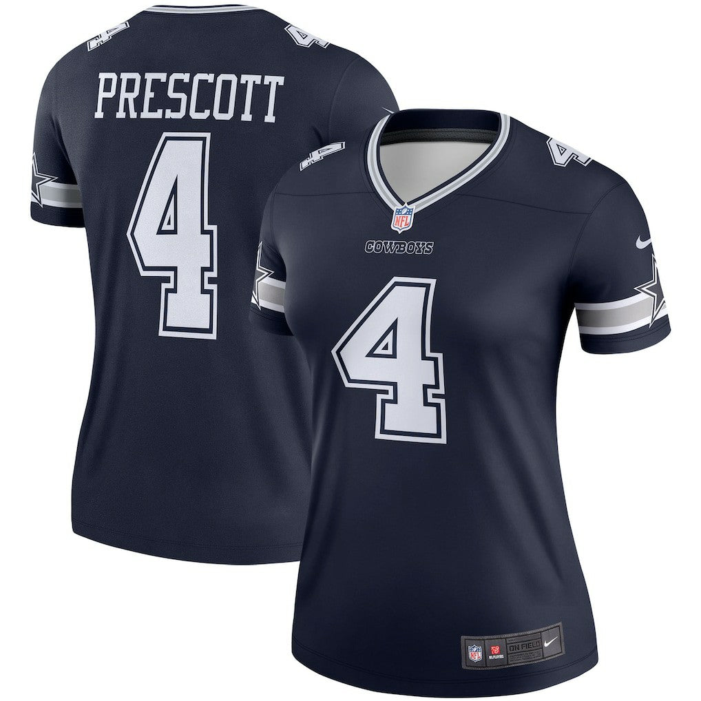 Dak Prescott Dallas Cowboys Women's Legend Player Performance Top - Navy | Nike for sale