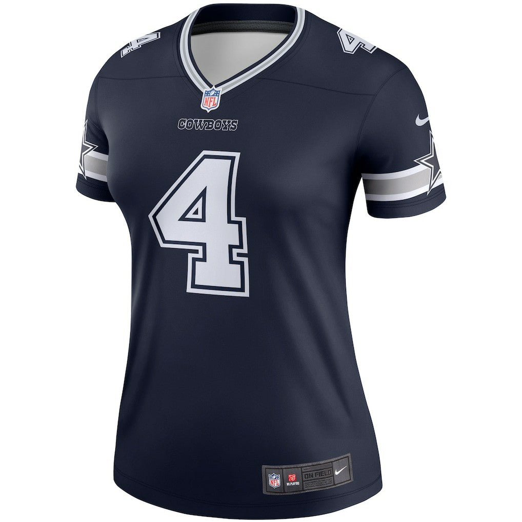 Dak Prescott Dallas Cowboys Women's Legend Player Performance Top - Navy | Nike for sale