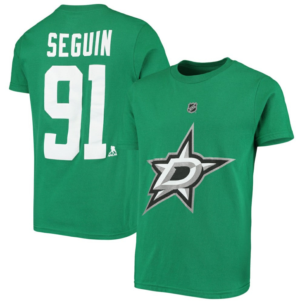Tyler Seguin Dallas Stars Youth Player Name & Number T-Shirt Kelly Green