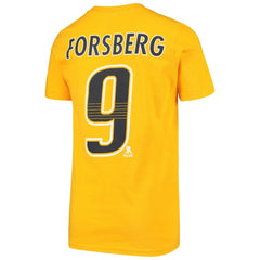 Filip Forsberg Nashville Predators Youth Player Name & Number T-Shirt Gold