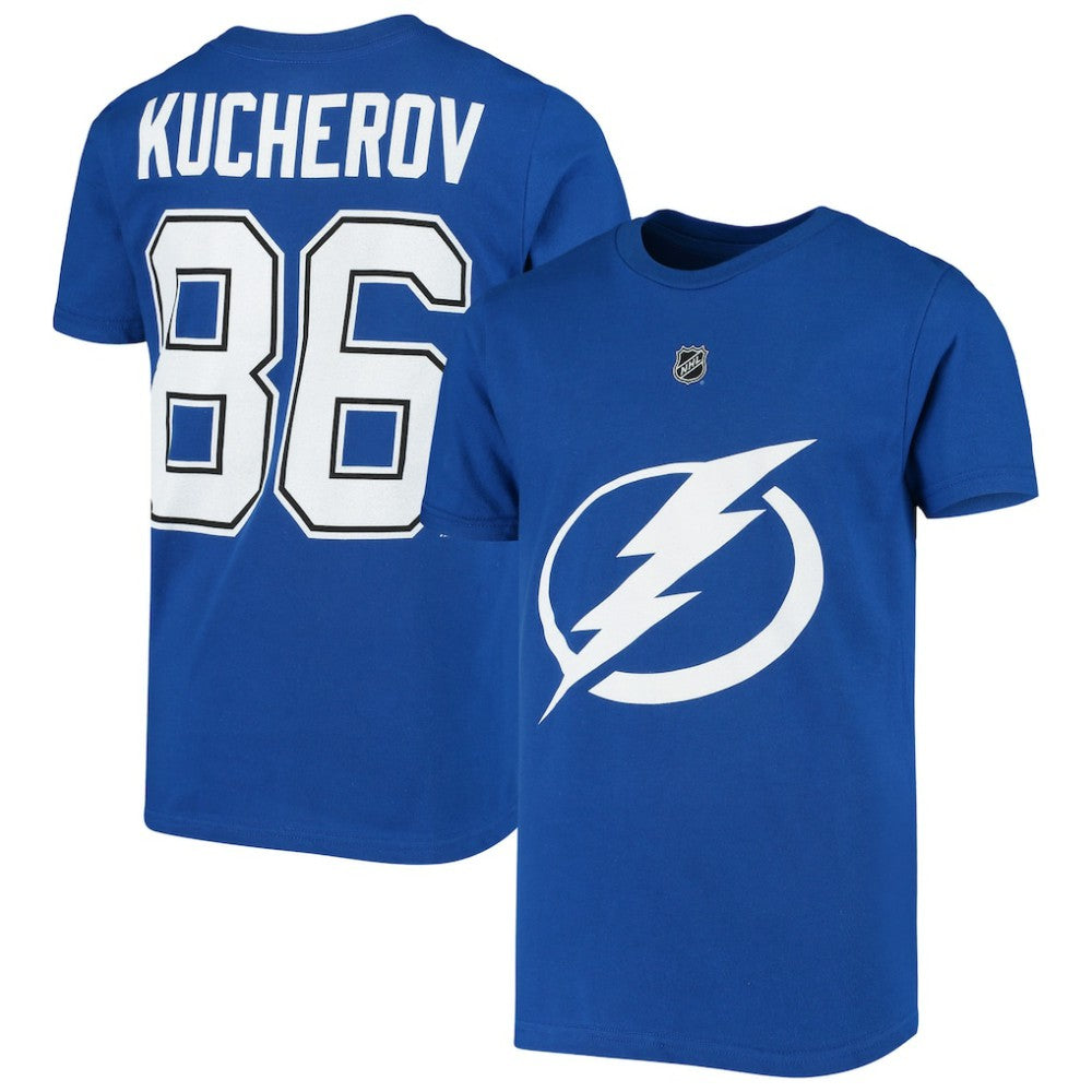 Nikita Kucherov Tampa Bay Lightning Youth Player Name & Number T-Shirt Royal
