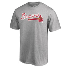 Atlanta Braves Team Wordmark T-Shirt - Heathered Gray
