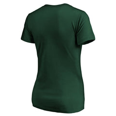 Milwaukee Bucks Women's Primary Logo Team V-Neck T-Shirt - Hunter Green | Fanatics online