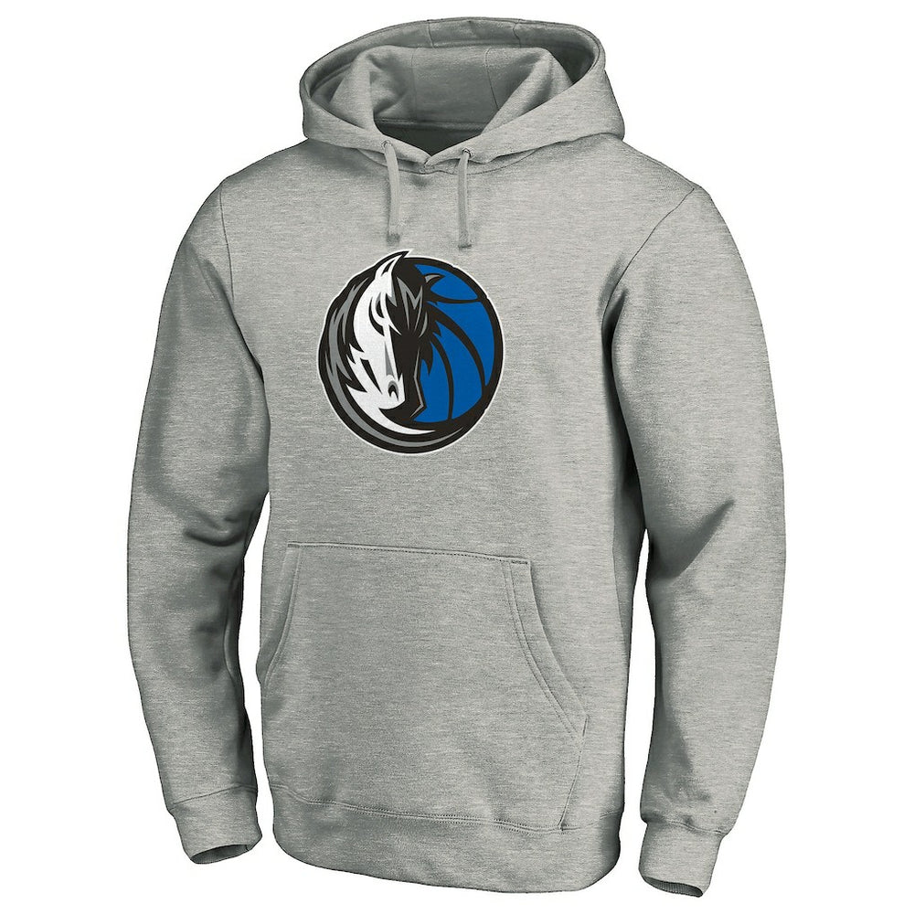 Dallas Mavericks Team Primary Logo Fitted Pullover Hoodie sale - Heather Gray | Fanatics cheap