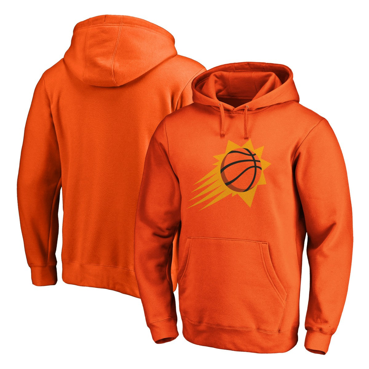 Phoenix Suns Icon Primary Logo Fitted Pullover Hoodie - Orange | Fanatics for sale