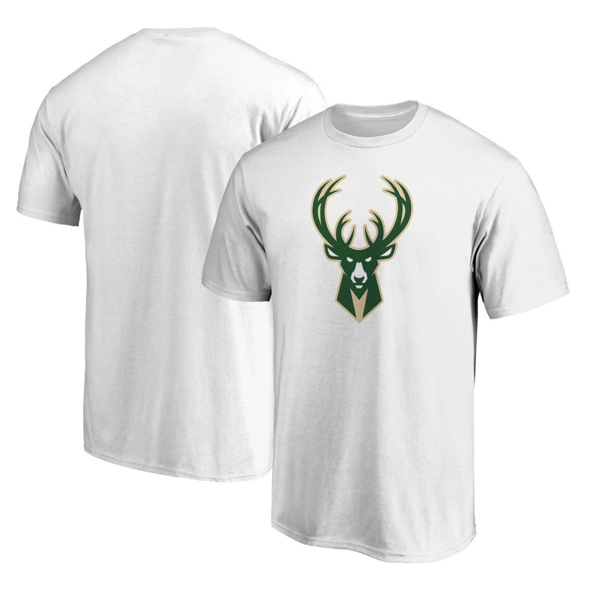Milwaukee Bucks Primary Team Logo T-Shirt - White | Fanatics online