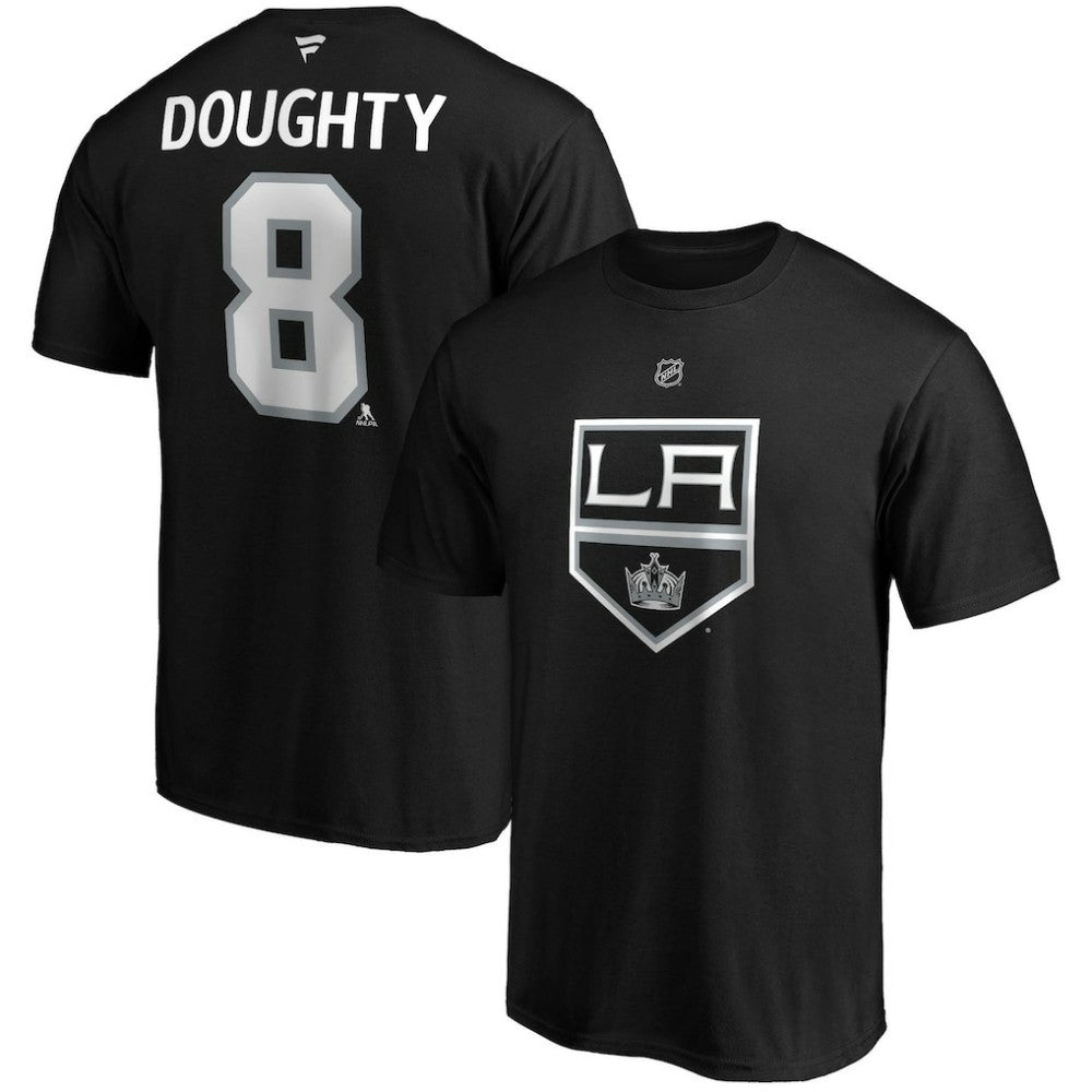 Drew Doughty Los Angeles Kings Fanatics Authentic Stack Name & Number Team T-Shirt Black