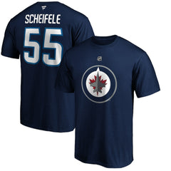 Mark Scheifele Winnipeg Jets Fanatics Authentic Stack Name & Number Team T-Shirt Navy