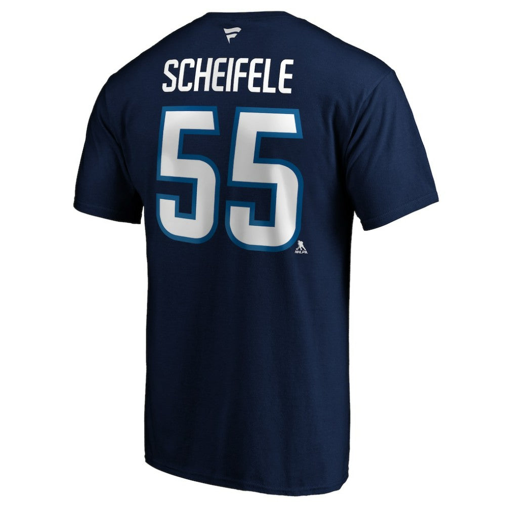 Mark Scheifele Winnipeg Jets Fanatics Authentic Stack Name & Number Team T-Shirt Navy