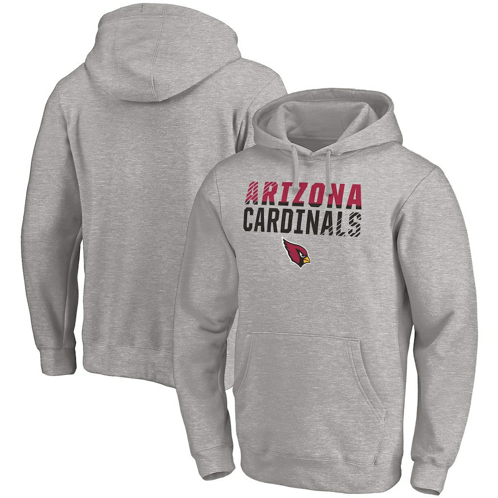 Arizona Cardinals Fade Out Fitted Pullover Hoodie - Heather Gray outlet