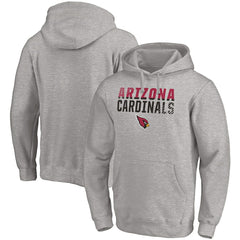 Arizona Cardinals Fade Out Fitted Pullover Hoodie - Heather Gray outlet