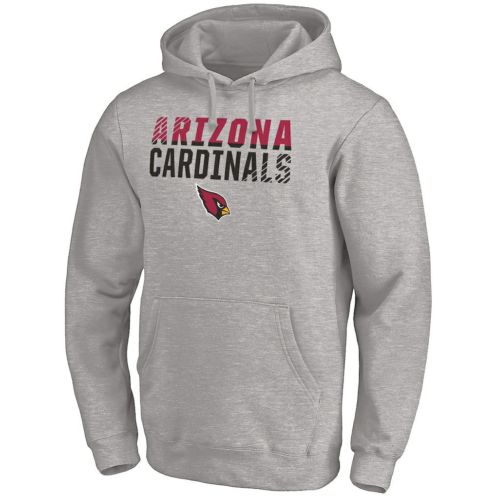 Arizona Cardinals Fade Out Fitted Pullover Hoodie - Heather Gray outlet