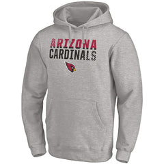 Arizona Cardinals Fade Out Fitted Pullover Hoodie - Heather Gray outlet