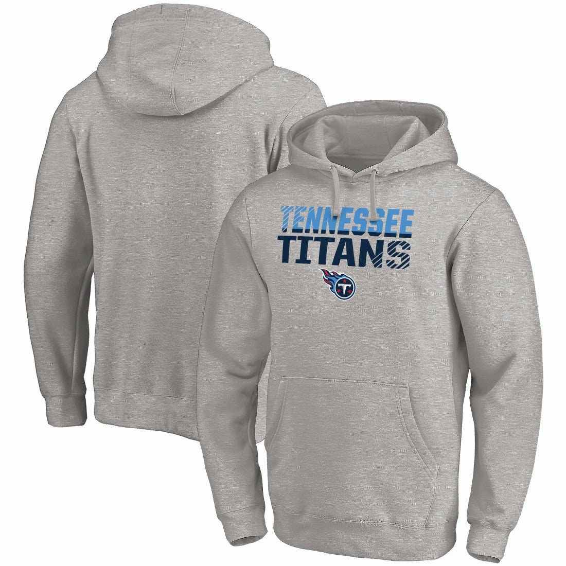 Tennessee Titans Fade Out Fitted Pullover Hoodie - Heather Gray online