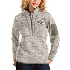 Washington Capitals Antigua Women's Fortune Half-Zip Sweatshirt Oatmeal