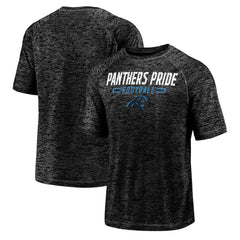 Carolina Panthers Nickname Wordmark Raglan Space Dye T-Shirt - Black on sale