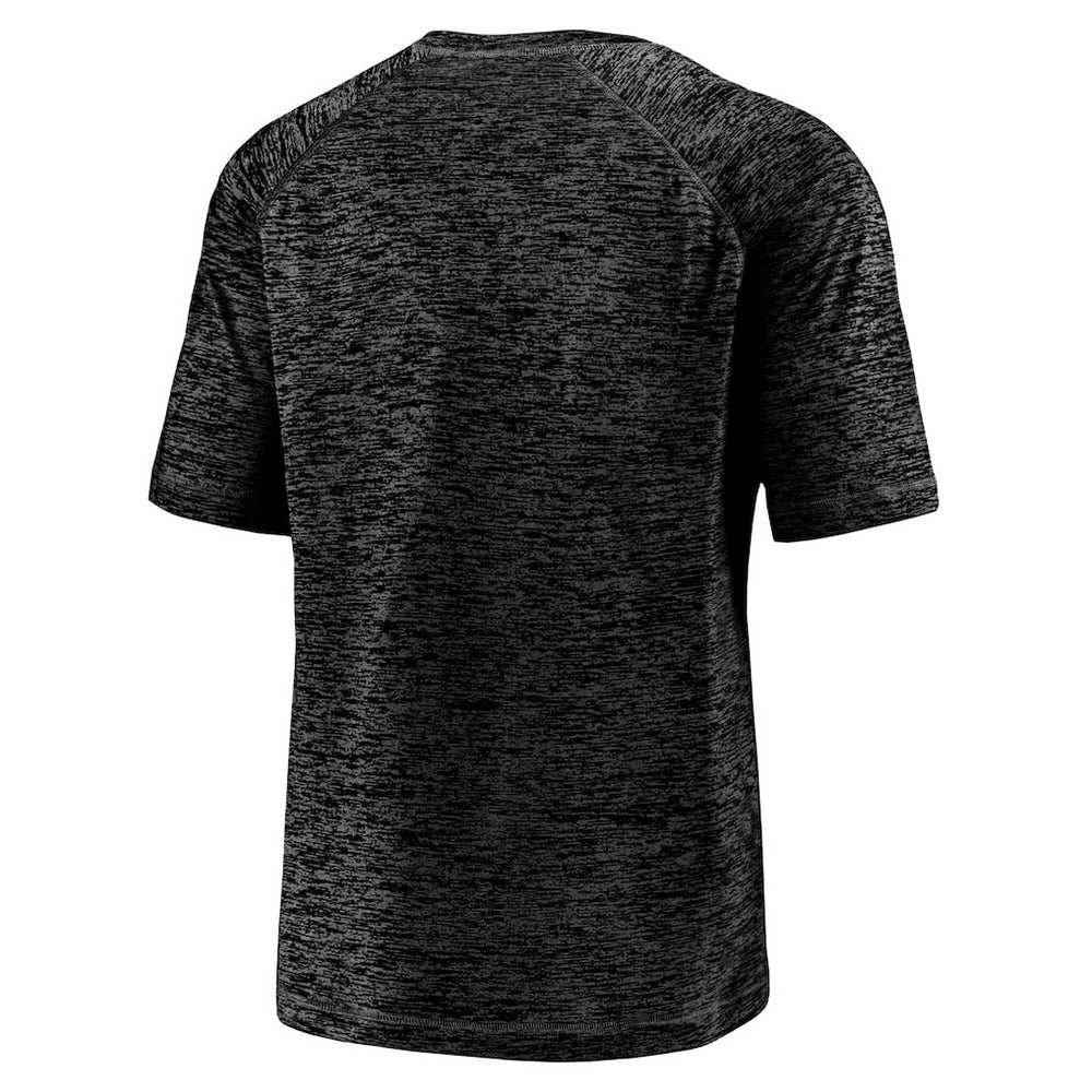 Carolina Panthers Nickname Wordmark Raglan Space Dye T-Shirt - Black on sale
