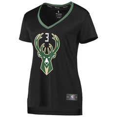 George Hill Milwaukee Bucks Women's Fast Break Replica Player Jersey - Statement Edition - Black | Fanatics cheap