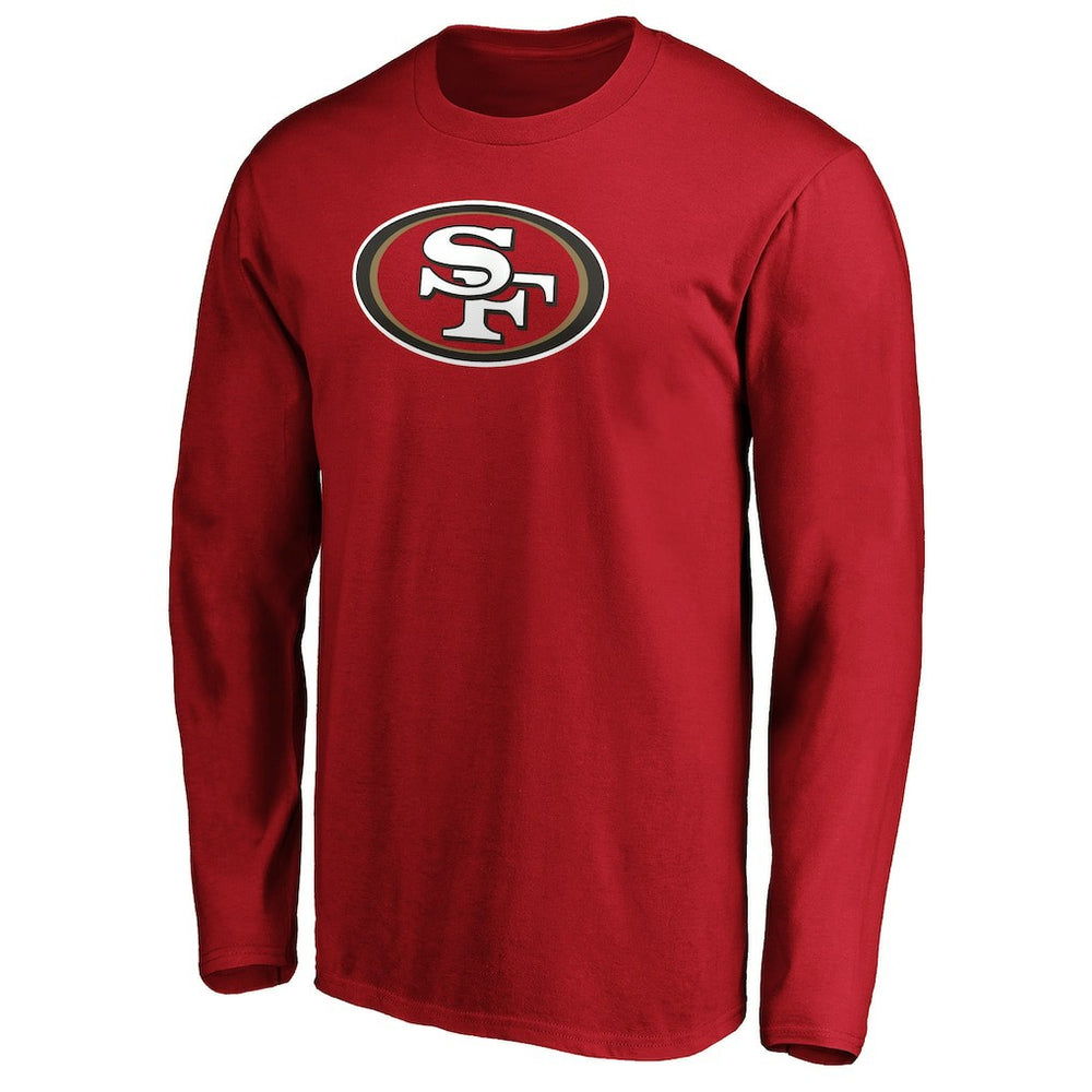 San Francisco 49ers Team Lockup Long Sleeve T-Shirt - Scarlet outlet