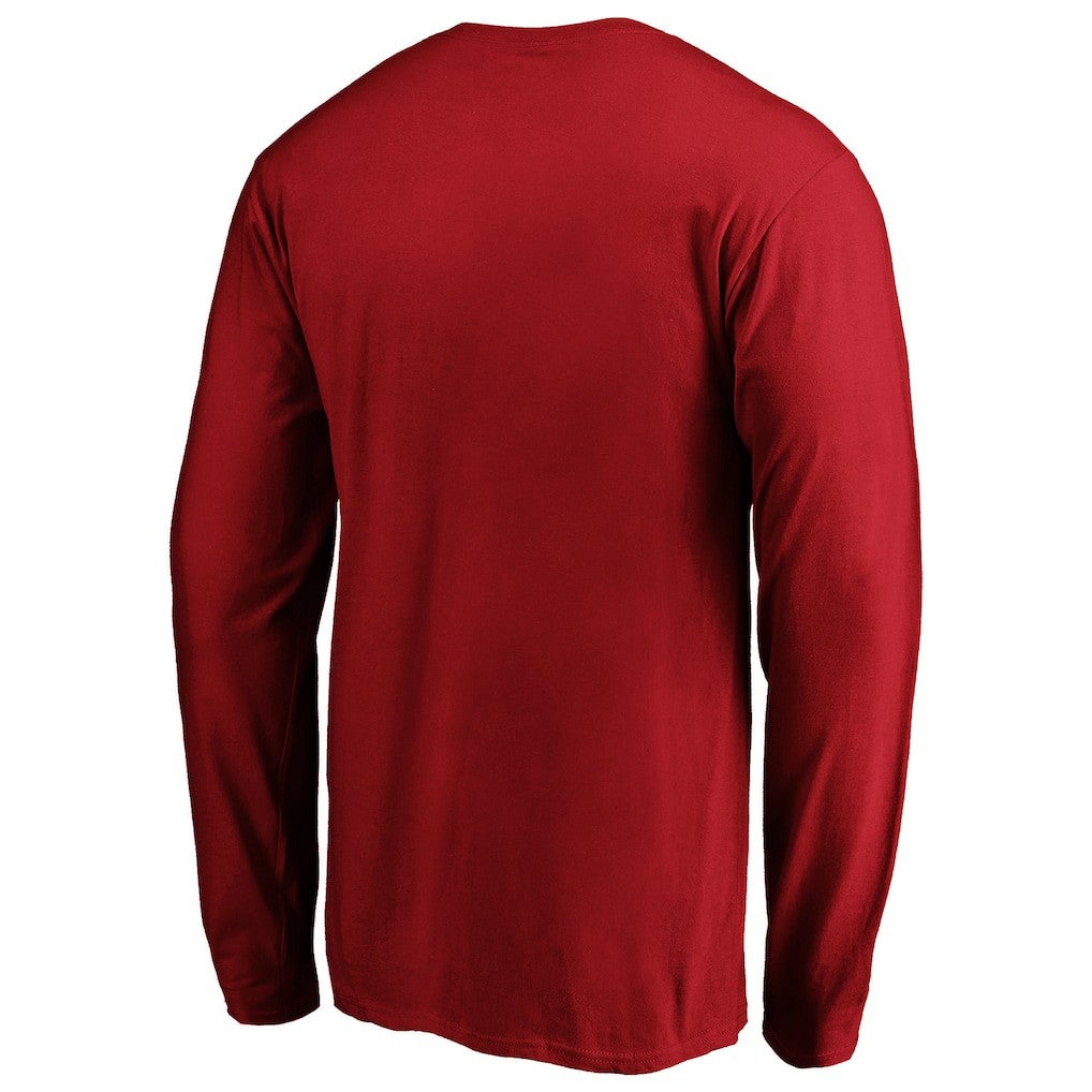 San Francisco 49ers Team Lockup Long Sleeve T-Shirt - Scarlet outlet