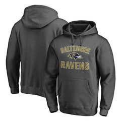 Baltimore Ravens Big & Tall Victory Arch Logo Pullover Hoodie - Heathered Charcoal online