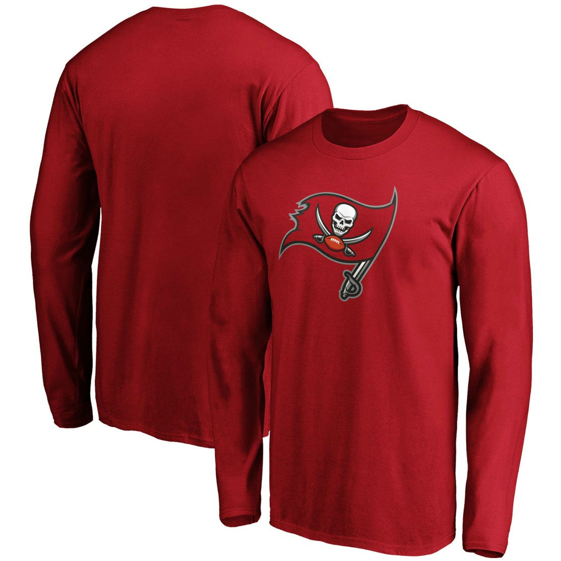 Tampa Bay Buccaneers Primary Logo Long Sleeve T-Shirt - Red online
