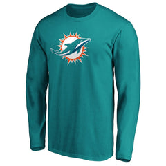 Miami Dolphins Primary Logo Long Sleeve T-Shirt - Aqua discount