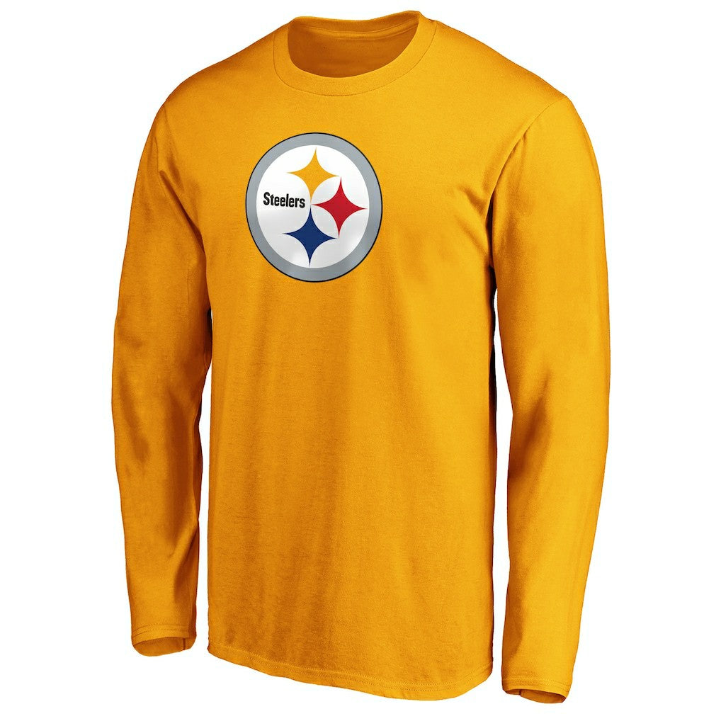 Pittsburgh Steelers Primary Logo Long Sleeve T-Shirt - Gold sale