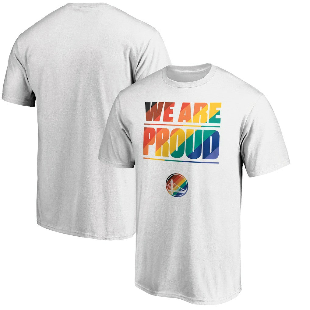 Golden State Warriors We Are Proud T-Shirt sale - White on sale