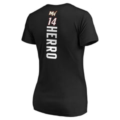 Tyler Herro Miami Heat Women's Team Playmaker Name & Number T-Shirt - Black shop