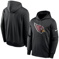 Arizona Cardinals Fan Gear Primary Logo Therma Performance Pullover Hoodie - Black | Nike on sale