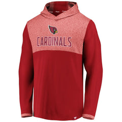 Arizona Cardinals Iconic Marbled Clutch Hoodie Long Sleeve T-Shirt - Cardinal sale