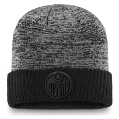 Edmonton Oilers Fanatics Authentic Pro Travel & Training Cuffed Knit Hat Black