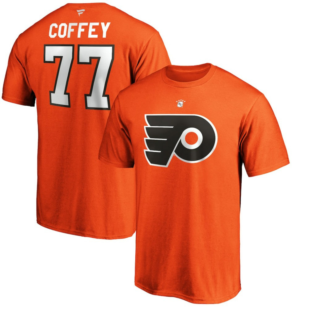 Paul Coffey Philadelphia Flyers Fanatics Authentic Stack Retired Player Name & Number T-Shirt Orange