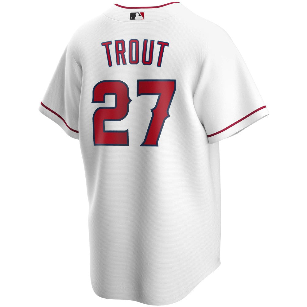 Mike Trout Los Angeles Angels Youth Alternate Replica Player Jersey - White | Nike