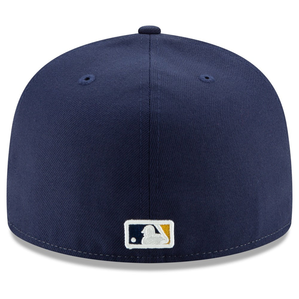 Milwaukee Brewers Alternate Authentic Collection On-Field 59FIFTY Fitted Hat - Navy/Yellow | New Era