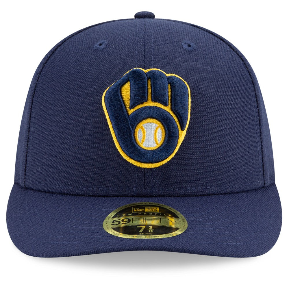 Milwaukee Brewers Authentic Collection On-Field Low Profile 59FIFTY Fitted Hat - Navy | New Era