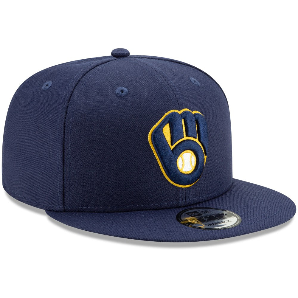 Milwaukee Brewers Team Color 9FIFTY Adjustable Hat - Navy | New Era