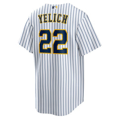 Christian Yelich Milwaukee Brewers Alternate Replica Player Jersey - White | Nike