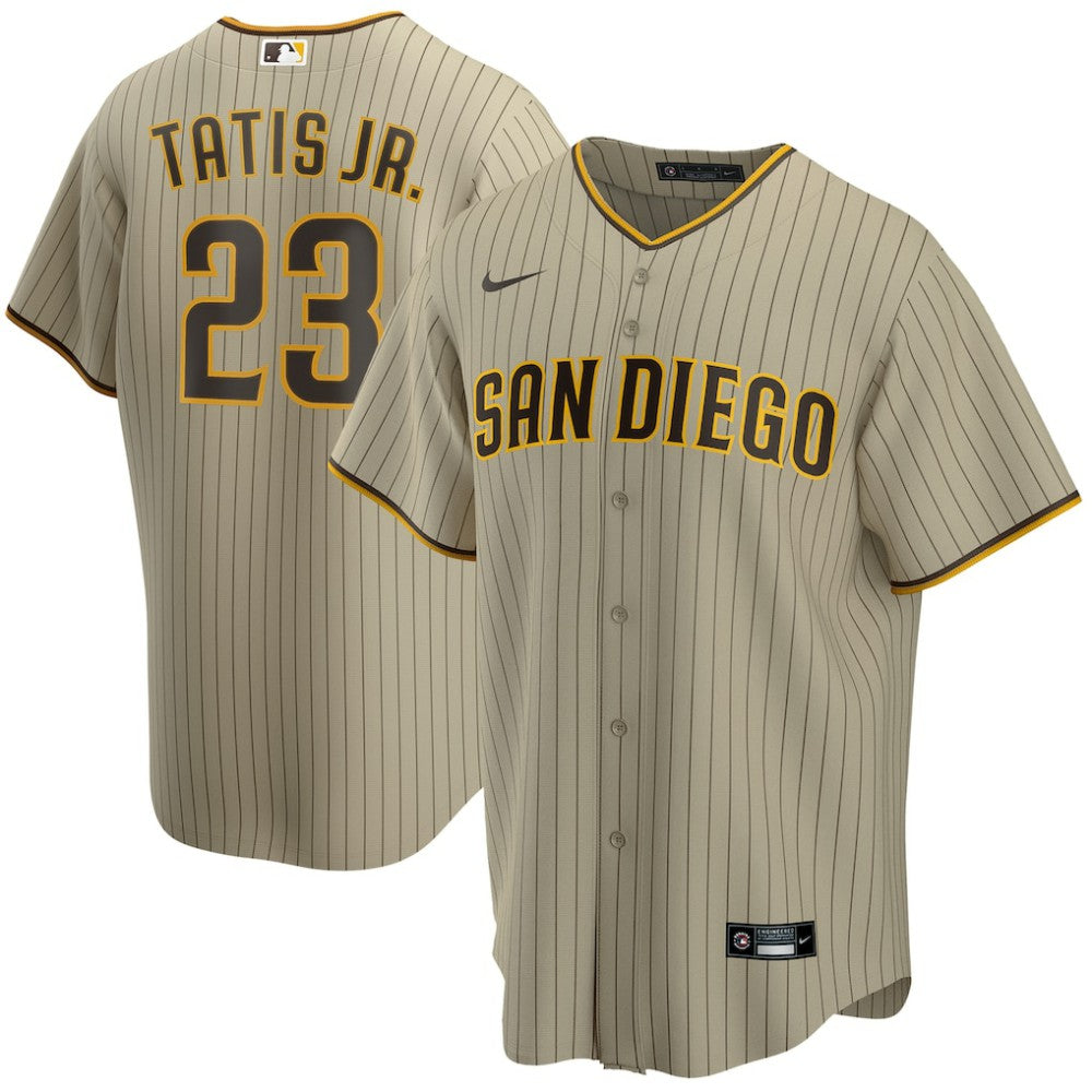 Fernando Tatis Jr. San Diego Padres Alternate Replica Player Jersey - Tan | Nike