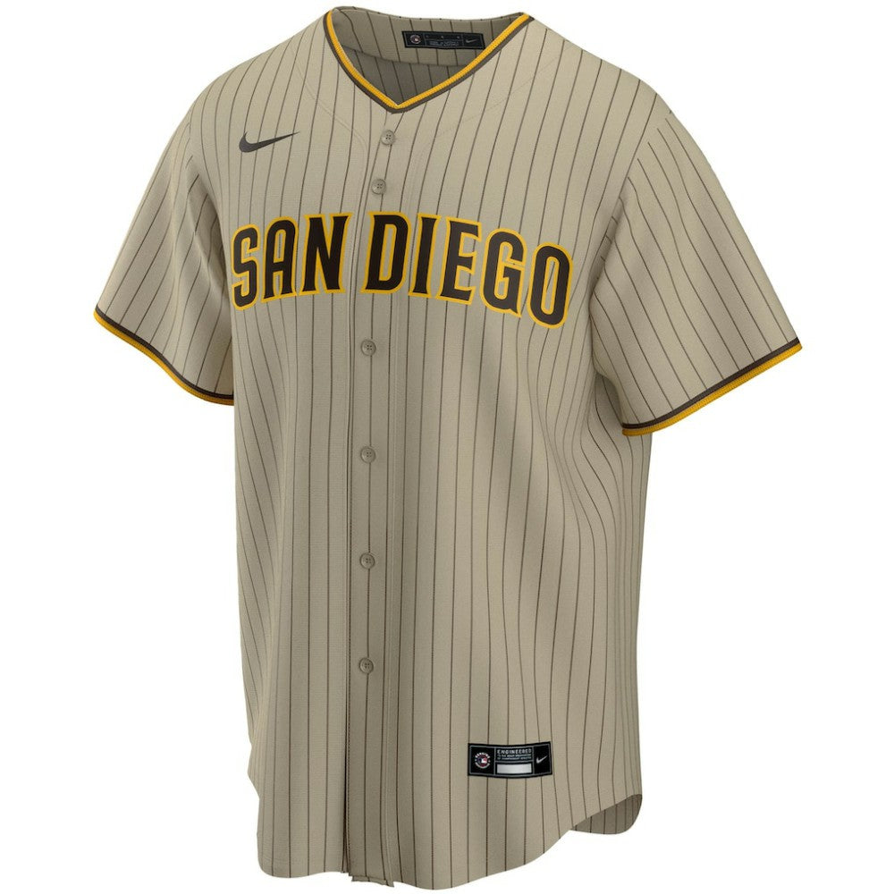 San Diego Padres Alternate Replica Team Jersey - Tan | Nike