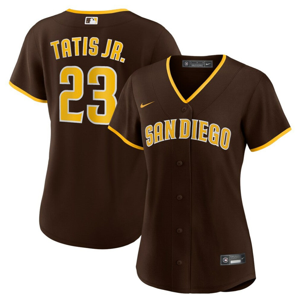 Fernando Tatís Jr. San Diego Padres Women's Road Replica Player Jersey - Brown | Nike