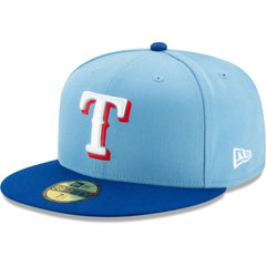 Texas Rangers On-Field Authentic Collection 59FIFTY Fitted Hat - Light Blue/Royal | New Era