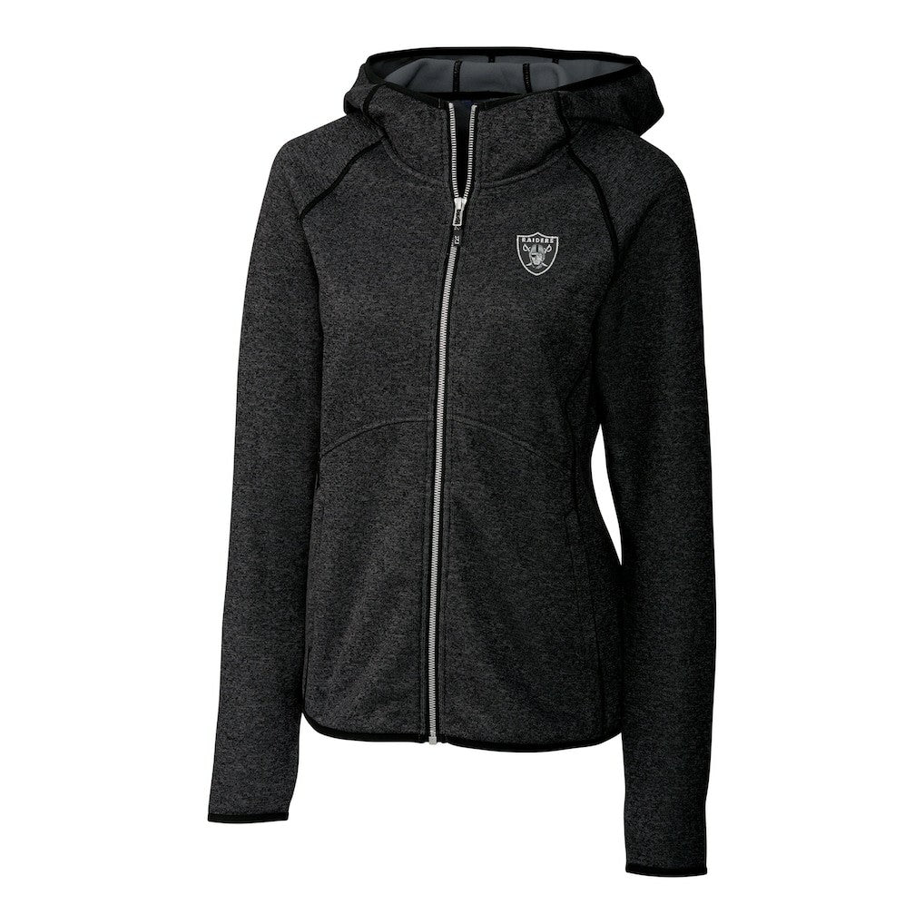 Las Vegas Raiders Cutter & Buck Women's Mainsail Full-Zip Jacket - Black sale