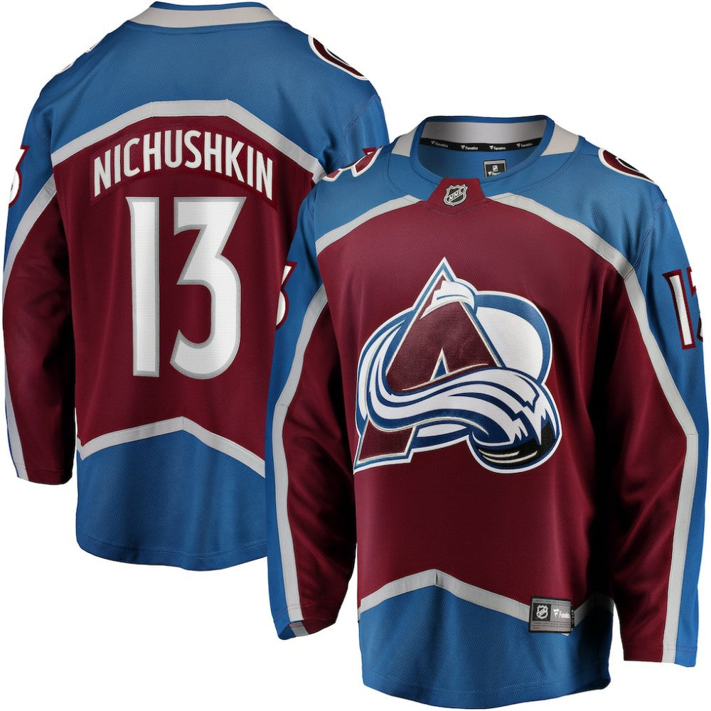 Valeri Nichushkin Colorado Avalanche Fanatics Breakaway Player Jersey Burgundy