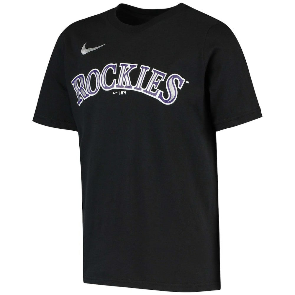 Charlie Blackmon Colorado Rockies Youth Name & Number T-Shirt - Black | Nike