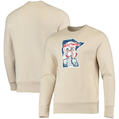 Minnesota Twins Majestic Threads Fleece Pullover Sweatshirt - Oatmeal