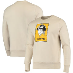 Pittsburgh Pirates Majestic Threads Fleece Pullover Sweatshirt - Oatmeal